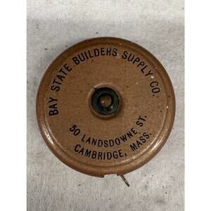 Bay State Builders Supply Co Vintage Advertising Tape Measure Cambridge Mass